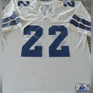 Rare Vintage 90s Apex One Dallas Cowboys #22 Emmitt Smith NFL Jersey Men's XL